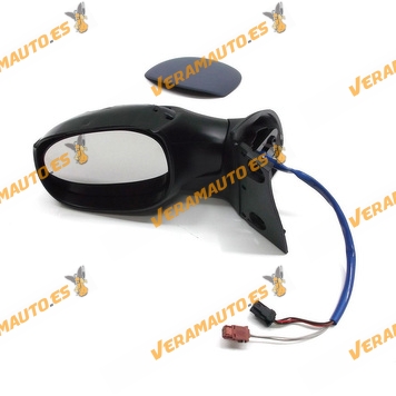 Rear view Mirror Peugeot 1007 from 2005 forward with Electric Control Thermic Printed Left