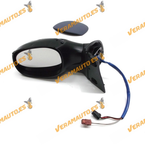 Espejo Retrovisor Peugeot 1007 Del 2005 En Adelante Con Mando Electrico Termico Imprimado Izquierdo