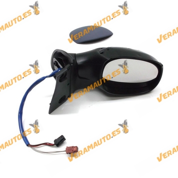 Rear view Mirror Peugeot 1007 from 2005 forward with Electric Control Thermic Printed Right