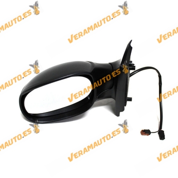 Rear view Mirror Citroen C2 from 2003 to 2007 with Electric Control Thermic Black