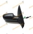Espejo Retrovisor Renault Megane del 2002 al 2008 con mando mecanico negro y sensor o sonda derecho