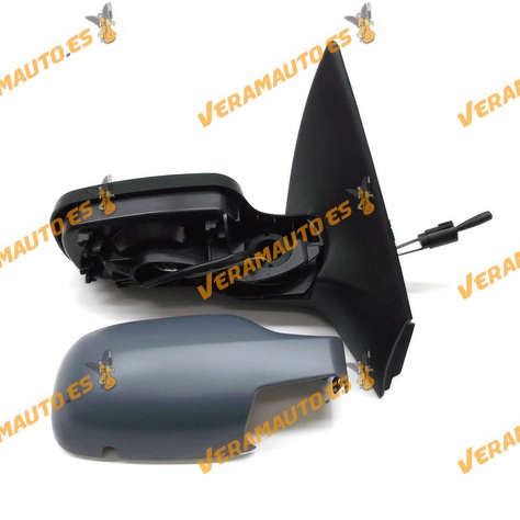 Espejo Retrovisor Renault Megane del 2002 al 2008 con mando mecanico imprimado y sensor o sonda derecho