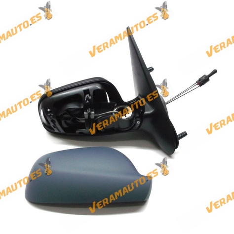 Espejo Retrovisor Citroen Xsara Del 2002 al 2005 Con Mando Mecanico Imprimado Derecho