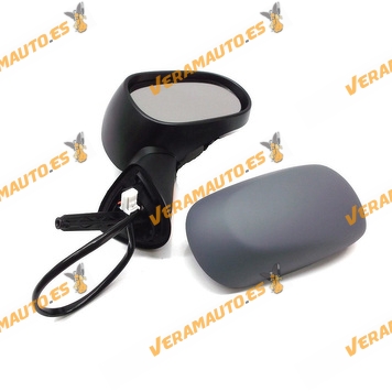Espejo Renault Modus de 2004 a 2008 derecho electrico, termico, imprimada, sensor, piloto ambar, convexo OEM 7701065902