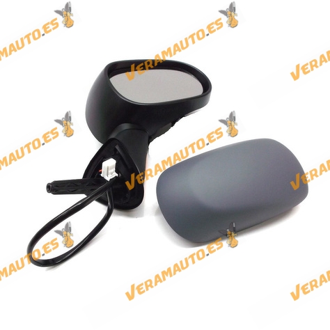 Espejo Renault Modus de 2004 a 2008 derecho electrico, termico, imprimada, sensor, piloto ambar, convexo OEM 7701065902