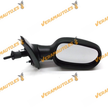 Rear view Mirror Renault Megane from 1996 to 2002 with Mechanical Control Black Right