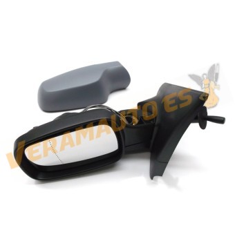 Espejo Retrovisor Renault Clio Del 2005 Al 2009 Con Mando Mecanico Imprimado Izquierdo