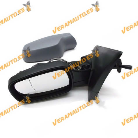 Espejo Retrovisor Renault Clio Del 2005 Al 2009 Con Mando Mecanico Imprimado Izquierdo