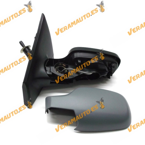 Espejo Retrovisor Renault Clio Del 2005 Al 2009 Con Mando Mecanico Imprimado Izquierdo