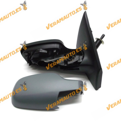 Espejo Retrovisor Renault Clio Del 2005 Al 2009 Con Mando Mecanico Imprimado Sensor Derecho