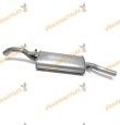Rear Silencer Volkswagen Golf II 1.8 from 1984 to 1991 | 88 - 90 - 112 HP | OE 191253609A | 191253609AB | 191253609G