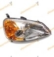 faro honda civic del 2001 al 2003 lampara h4 sedan optica piloto ambar