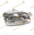 faro fiat punto del 1993 al 1999 lamparas h1 y h1 regulacion manual y electrica delantero derecho optica