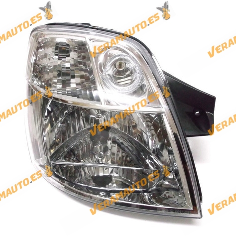 Faro Kia Picanto Del 2004 Al 2007 Lampara H4 Regulacion Electrica Con Motor Delantero Derecho