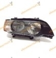 Faro Bmw X5 Serie E53 Del 2000 Al 2003 Lamparas H7 Y Hb3 Delantero Derecho Piloto Blanco