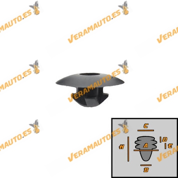 Set of 10 Staples for Bonnet Bottom Cover Fixing | Various VAG Group Models | OEM Similar to N90533301