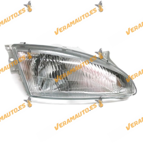 Faro Hyundai Lantra Del 1995 Al 1998 Lampara H4 Regulacion Electrica Optica Delantera Derecha