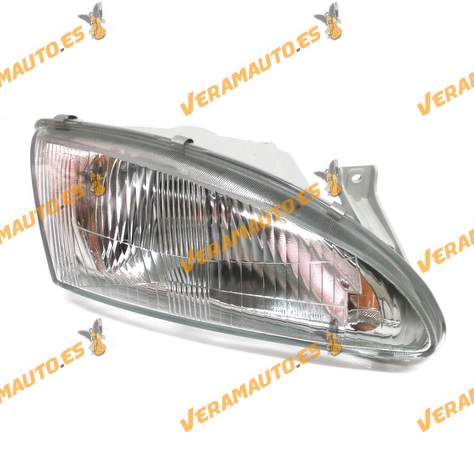 Faro Hyundai Lantra Del 1995 Al 1998 Lampara H4 Regulacion Electrica Optica Delantera Derecha