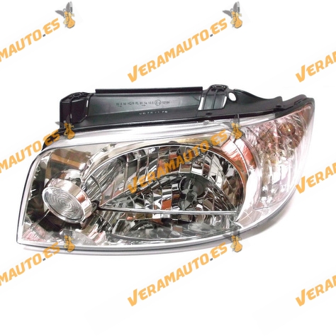 Faro Hyundai Matrix Del 2001 Al 2006 Lampara H4 Regulacion Electrica Optica Delantera Izquierda  Similar A 9210317030