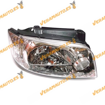 Faro Hyundai Matrix Del 2001 Al 2006 Lampara H4 Regulacion Electrica Optica Delantera Derecha