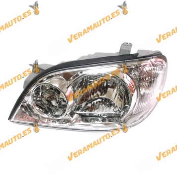 Faro Kia Carnival De 2001 Al 2006 Lamparas H7 Y H7 Regulacion Electrica Optica Delantera Izquierda