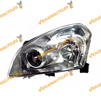 Headlight Optics Left  HELLA | Nissan Qashqai from 2007 to 2010 | Front | H7 and H7 Bulbs | OEM 26060-JD95A