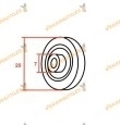 Rodamiento para Mampara Frontal | Diámetro 20 mm