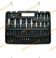 Maletin de Herramientas Profesional de 108 Piezas Cromo Vanadio | Llaves de Vaso | Puntas | Carracas | Metrica de 1/2" y 1/4"