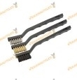 TOLSEN Wire Brushes | 3 Piece Set | Steel | Stainless Steel | Nylon