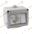 Schuko Socket Base with Switch | WATERPROOF series