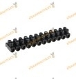 Strip of 12 Connection Strips | Connection Terminal | Color Black | 4mm