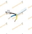 Cable Manguera Electrica Flexible 3x1 Blanca | Fase - Neutro - Tierra | Por Metros