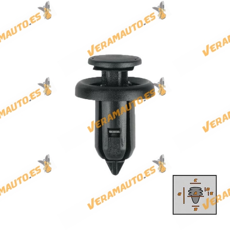 Set de 10 Grapas Honda Accord Civic CR-V Fit Jazz Odyssey para Molduras | Rejillas | Paragolpes OEM 91506-S9A-003