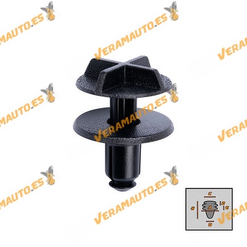 Set de 10 Grapas Cadillac CTS STS | Land Rover Range Rover Evoque Sport para Compartimento Motor | Molduras OEM 10382313