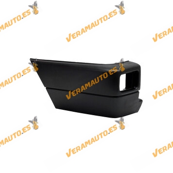Bumper Tip Volkswagen Transporter from 1990 to 2003 Rear Left Black with Hole for Fog Lamps OEM 701807321C