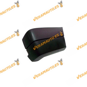 Tip of Bumper Volkswagen Transporter from 1990 to 2003 Rear Right Black Without Reflective Hole OEM 701807322B2BC