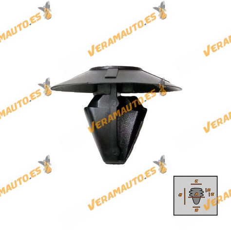 Set de 10 Grapas Dacia Logan Sandero | Renault Clio III Laguna II Modus para Protección Bajo Chasis OEM 7703077470