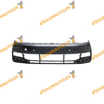 Front Bumper Volkswagen Touran from 2015 to 2022 | Primed | With Sensor Hole and Headlight Washer OEM 5TA807217EGRU