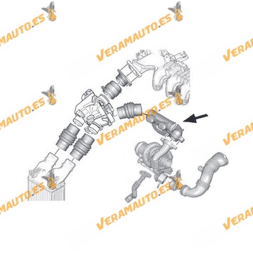 Turbocharger Intercooler | PSA 1.6 HDi Engine | PSA 1.6 HDi Engine | Air Resonator | OEM 144053 | 144068 | 9657083280