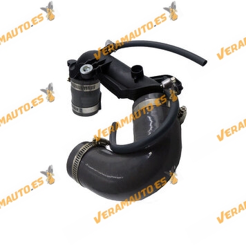 Air hose | turbocharger outlet for Renault K9K 1.5 dCi engine | with clamps | OEM 8200770644