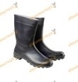 Low Black Rubber Boots | Professional Use | Raincoats | Oil Resistant Sole | Size 45 - 46