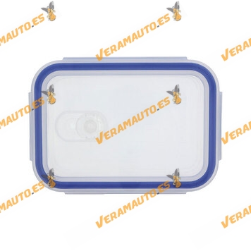 Recipiente para Comida Hermético o Tupper Rectangular de Vidrio | Capacidad 570 - 840 ml