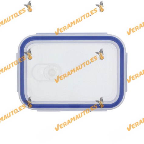 Recipiente para Comida Hermético o Tupper Rectangular de Vidrio | Capacidad 570 - 840 ml