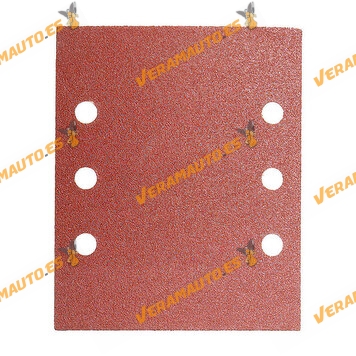 Replacement Sandpaper with Velcro | 40 grit | With Holes | Size 114 x 140mm | Lot 10 Units