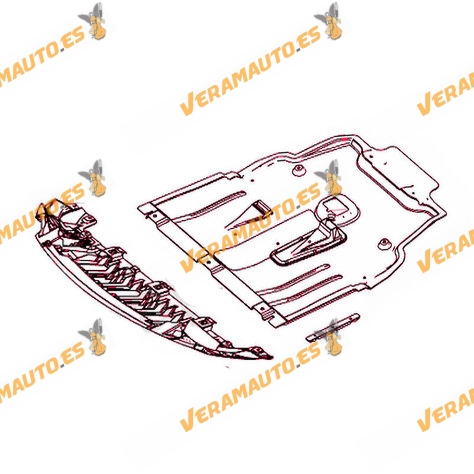 Proteccion Bajo Radiador Mercedes W176 de 2012 a 2018 | W246 de 2011 a 2014 | AMG | OEM 1768850036