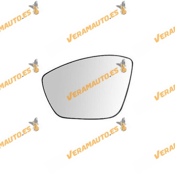Glass + Mirror Base Peugeot 208 308 2008 | Citroen C3 from 2016 to 2023 | left | Convex and Thermal Glass OEM 1607512180