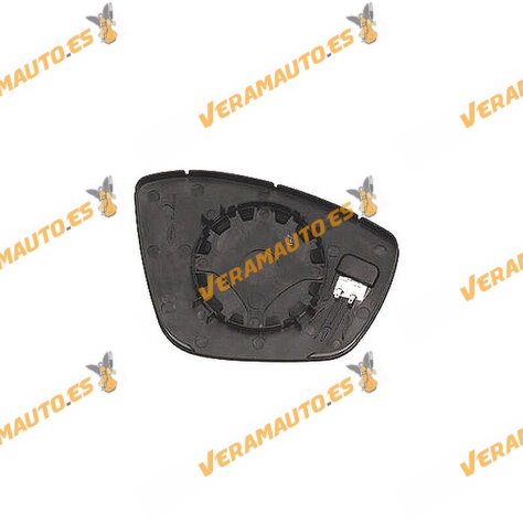 Cristal + Base Espejo Peugeot 208 308 2008 | Citroen C3 de 2016 a 2023 | Izquierdo | Cristal Convexo y Térmico OEM 1607512180