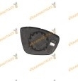 Cristal + Base Espejo Peugeot 208 308 2008 | Citroen C3 de 2016 a 2023 | Izquierdo | Cristal Convexo y Térmico OEM 1607512180
