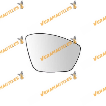 Glass + Mirror Base Peugeot 208 2008 | Citroen C3 from 2016 to 2023 | right | Convex and Thermal Glass OEM 1607512280