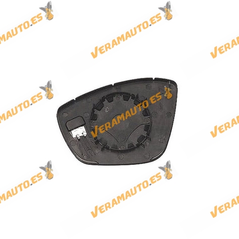 Cristal + Base Espejo Peugeot 208 308 2008 | Citroen C3 de 2016 a 2023 | Derecho | Cristal Convexo y Térmico OEM 1607512280